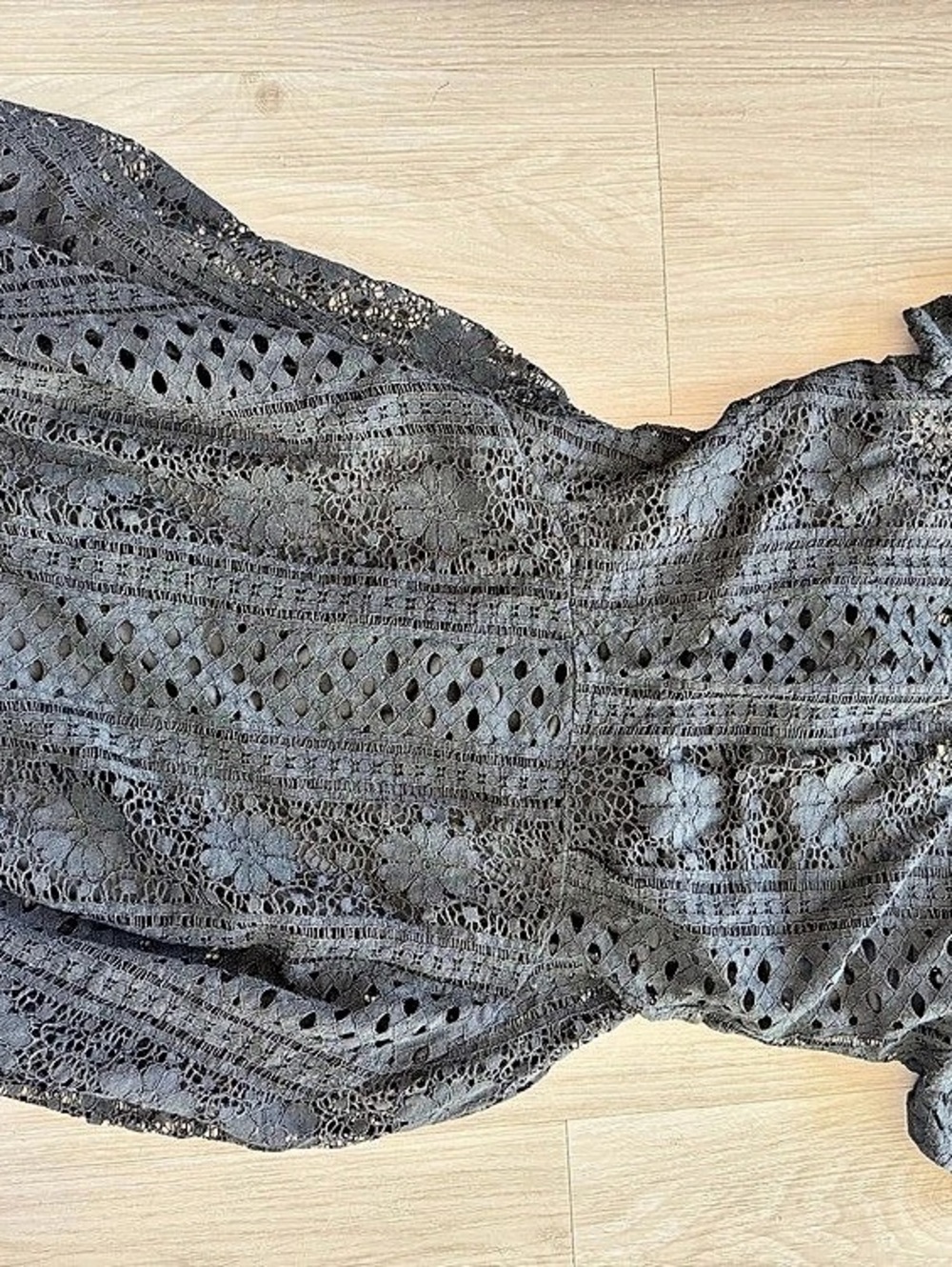 Black Lace Maxi Dress Like New